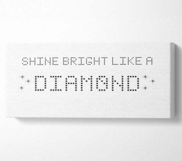 Music Quote Shine Bright Rihanna White