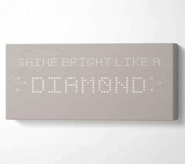Music Quote Shine Bright Rihanna Beige