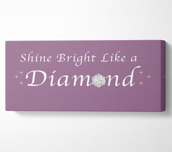 Music Quote Shine Bright Like A Diamond Rihanna Dusty Pink