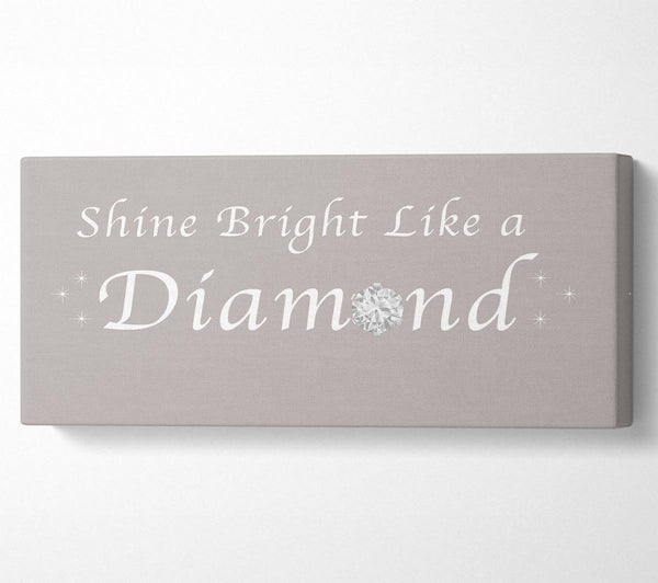 Music Quote Shine Bright Like A Diamond Rihanna Beige