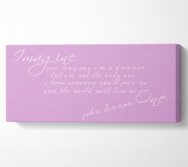 Music Quote Imagine John Lennon Pink