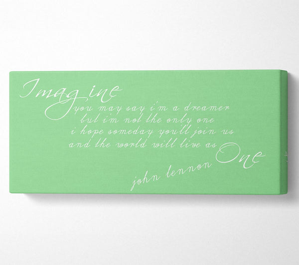 Music Quote Imagine John Lennon Green