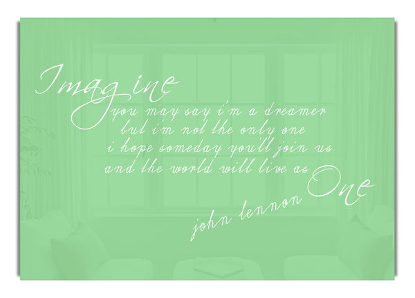 Imagine John Lennonpsd Green
