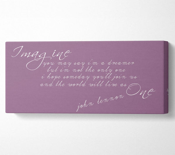 Music Quote Imagine John Lennon Dusty Pink