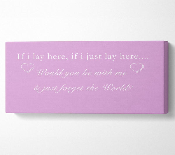 Music Quote If I Lay Here Snow Patrol Pink