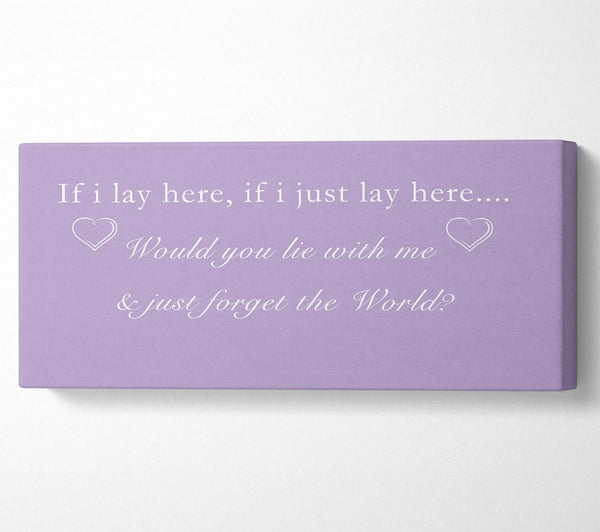 Music Quote If I Lay Here Snow Patrol Lilac
