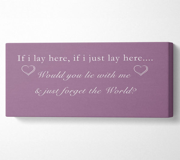 Music Quote If I Lay Here Snow Patrol Dusty Pink