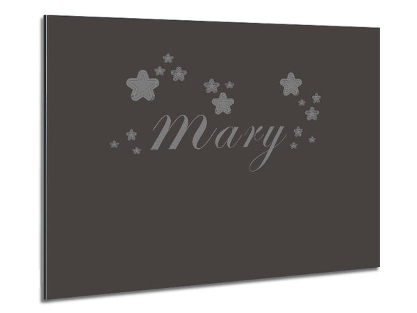 Your Name In Stars Chocolate Metal Print