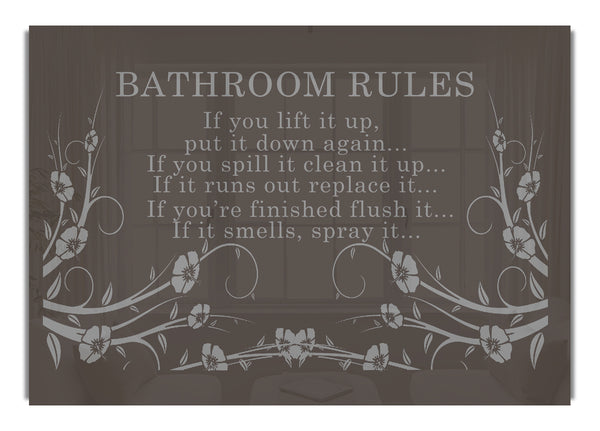 Bathroom Rules 2 Chocolate