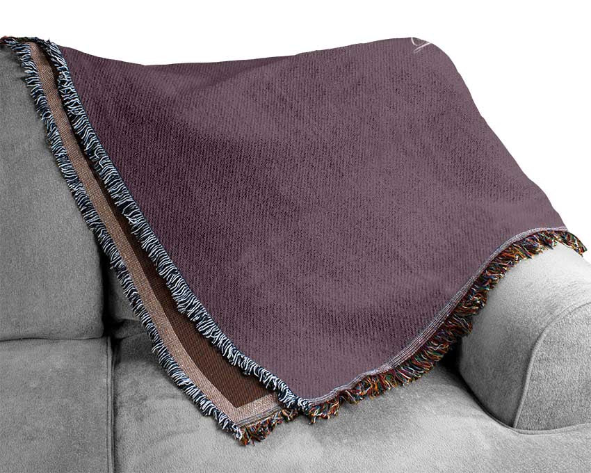 Once Upon A Time Your Name Dusty Pink Woven Blanket