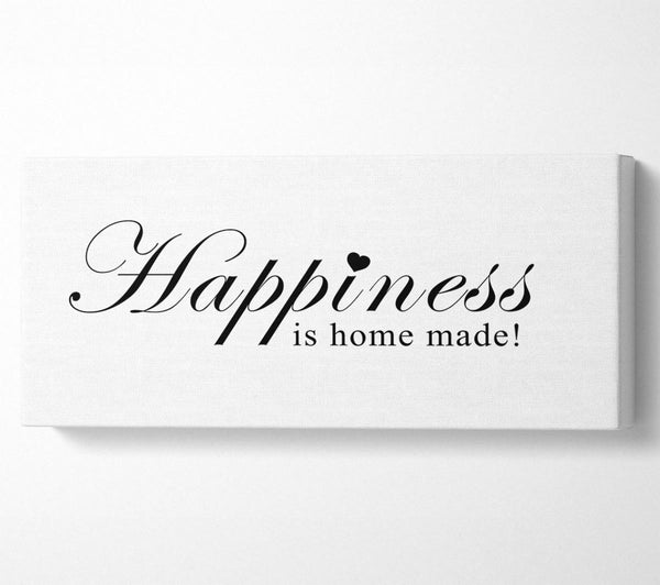 Home Quote Happiness Is Home Made White