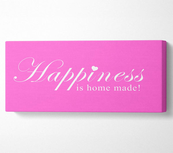 Home Quote Happiness Is Home Made Vivid Pink