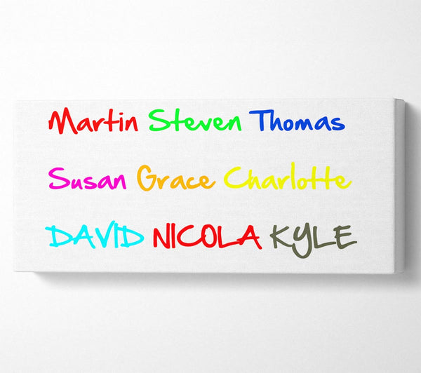 Your Name In A Choice Of Colours White