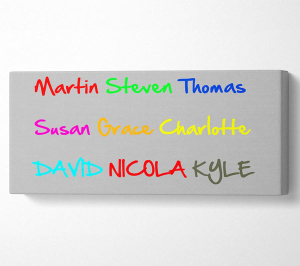 Your Name In A Choice Of Colours Grey