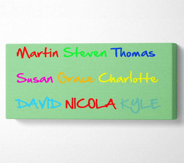 Your Name In A Choice Of Colours Green