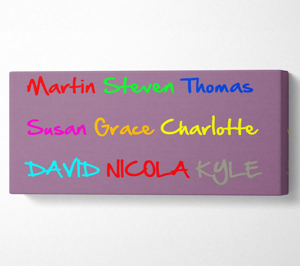 Your Name In A Choice Of Colours Dusty Pink