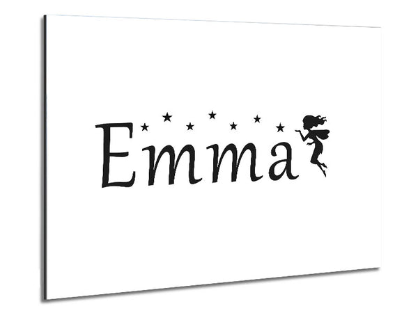 Your Name In Fairy Dust White Metal Print