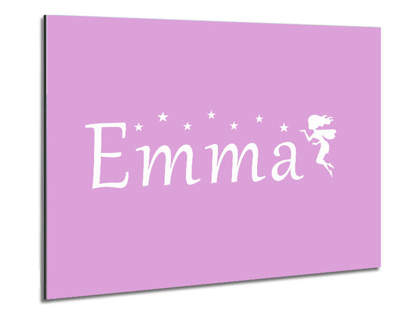 Your Name In Fairy Dust Pink Metal Print