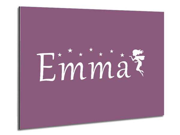Your Name In Fairy Dust Dusty Pink Metal Print