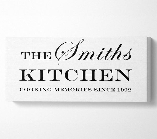 Kitchen Quote Your Family Name And Date Kitchen White