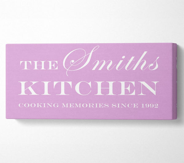Kitchen Quote Your Family Name And Date Kitchen Pink