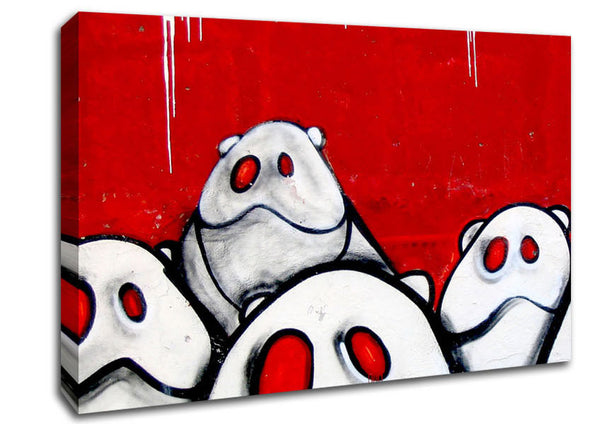  A Canvas Print of 3116-Strange Animals Canvas Wall Art