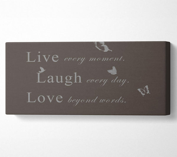 Love Quote Live Every Moment Chocolate