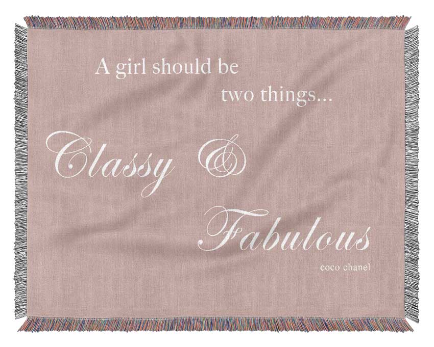 Classy n Fabulous Vivid Pink Woven Blanket