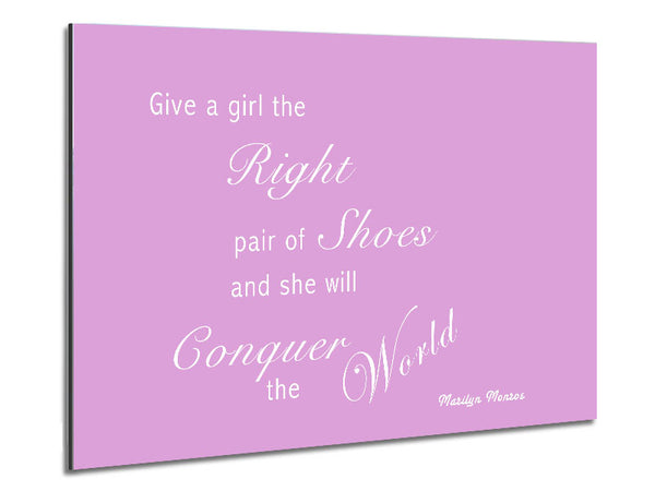 The Right Pair Of Shoes Marilyn Monroe Pink Metal Print