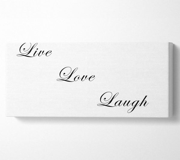 Love Quote Live Love Laugh White