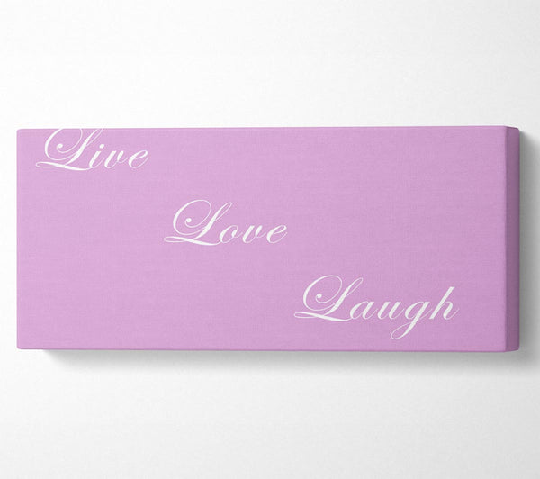 Love Quote Live Love Laugh Pink
