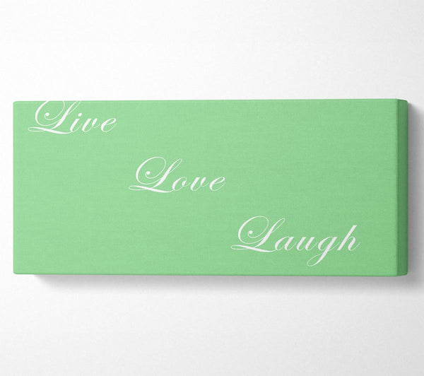 Love Quote Live Love Laugh Green
