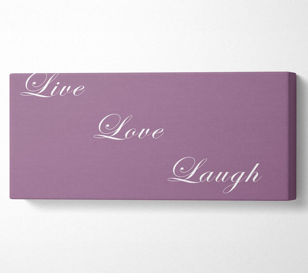 Love Quote Live Love Laugh Dusty Pink