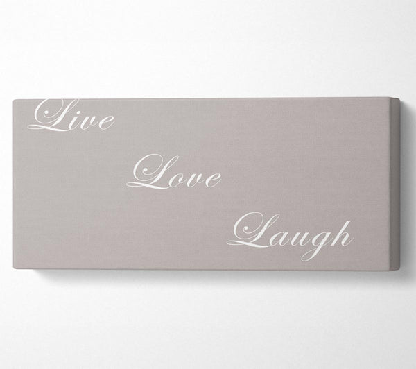 Love Quote Live Love Laugh Beige