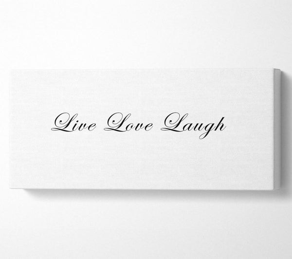 Love Quote Live Love Laugh 2 White