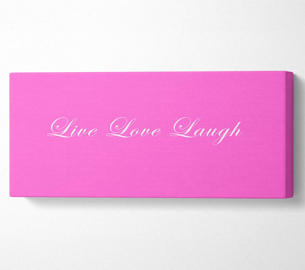Love Quote Live Love Laugh 2 Vivid Pink