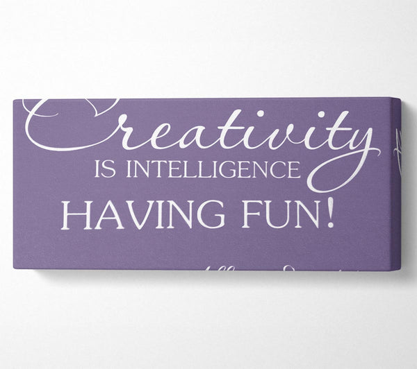 Motivational Quote Albert Einstein Creativity Is Intelligence Lilac