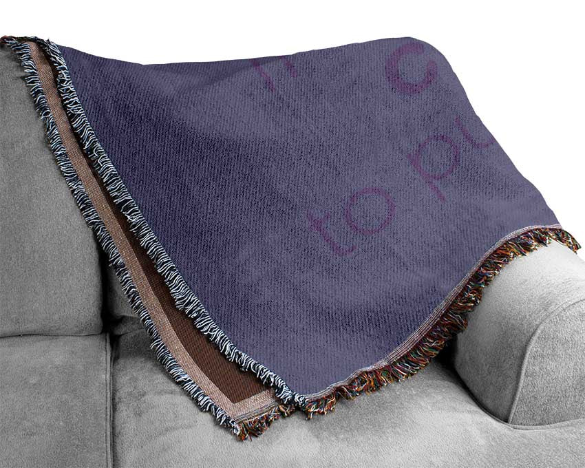 Walt Disney All Our Dreams Lilac Woven Blanket