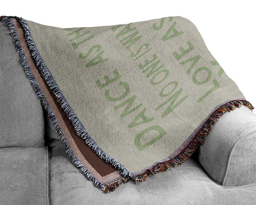 Home Quote Heaven Is On Earth Lime Green Woven Blanket