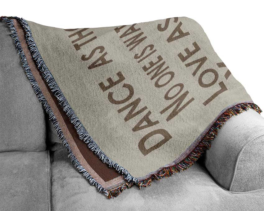 Home Quote Heaven Is On Earth Beige Woven Blanket