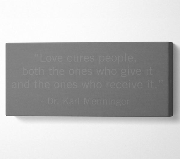 Dr Karl Menninger Love Cures People Grey