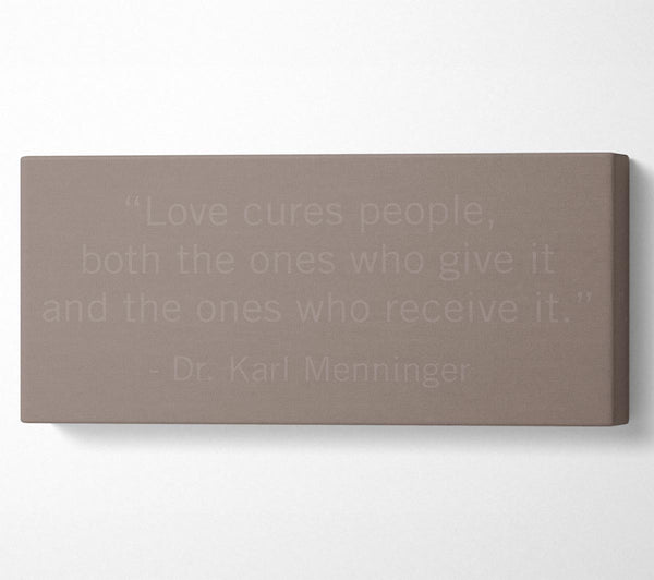 Dr Karl Menninger Love Cures People Beige