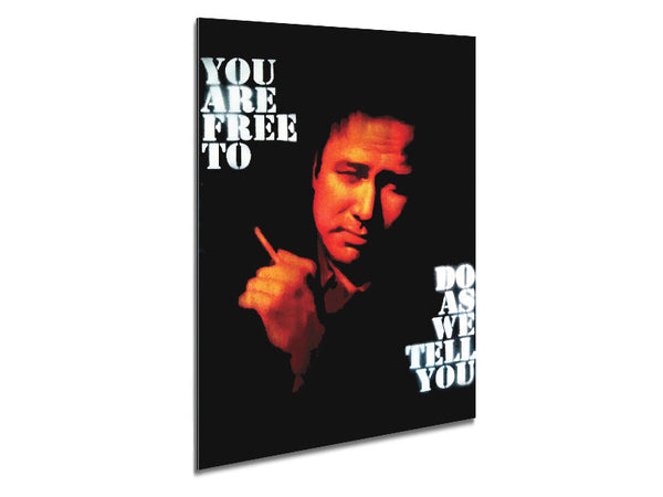 Motivational Quote Bill Hicks You Are Free Metal Print