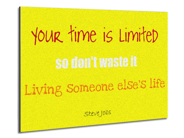 Motivational Quote Steve Jobs-Quote1 Metal Print