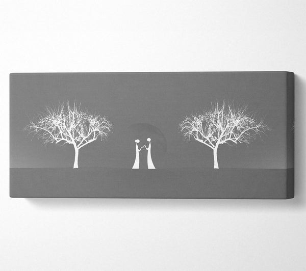 Love Between The Trees And Moon Grey