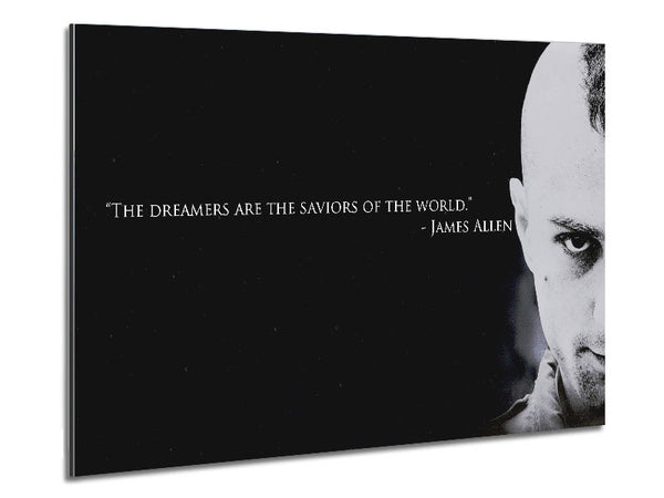 Motivational Quote James Allen The Dreamers Metal Print