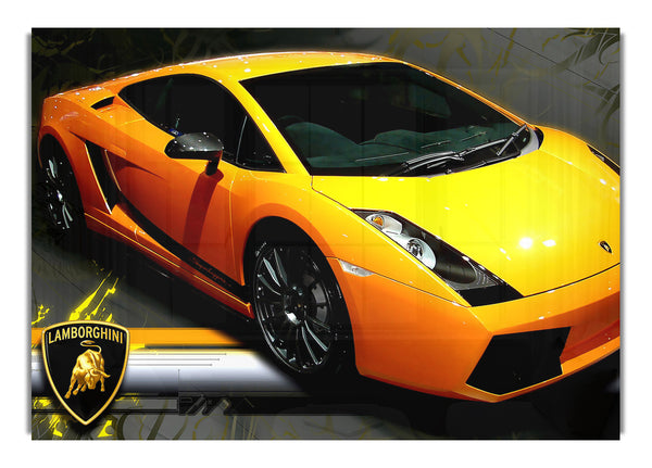 Gelb getunter Lamborghini