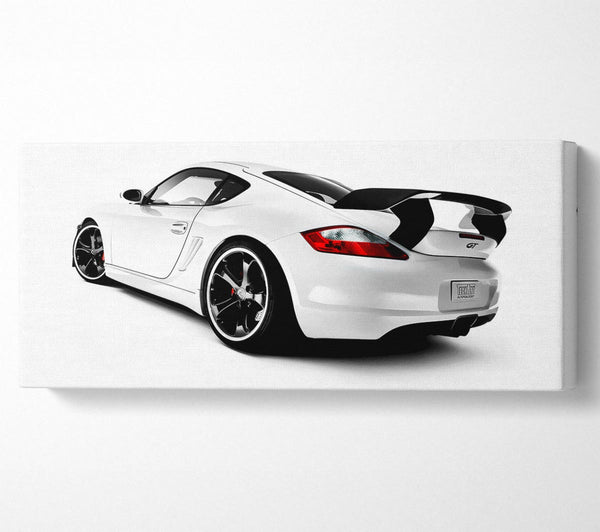 White Porsche Gt Rear