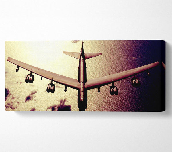 War Plane Over The Ocean