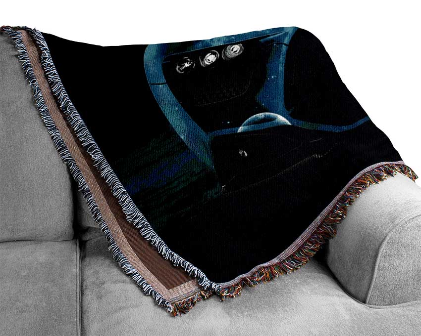 Space Car Woven Blanket